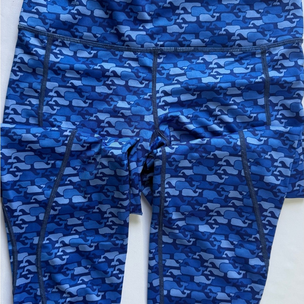 Vineyard Vines Blue Camo‎ Performance Leggings